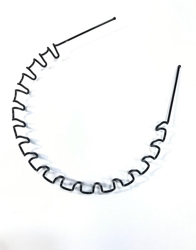 Plastic Hair Band - Durable Plastic, Portable Design | Black Color, Accessory for Women