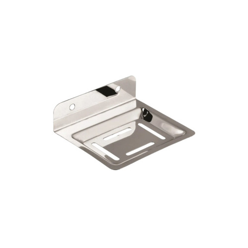 Stainless Steel Soap Dish - 1mm Thick, 4x5 Inches | Rectangular Shape, Glossy Front Finish, Matte Back, Versatile for Wash Areas