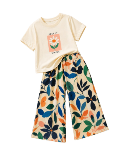 Kids Cotton Blue and Black Printed T-Shirt and Track Pant Set - Full Sleeves, Anti-Wrinkle, Breathable, Washable