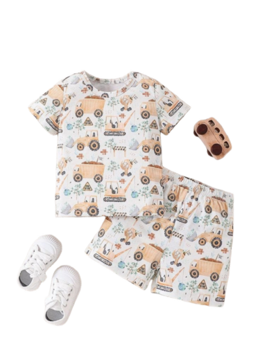 Kids Cotton Casual Wear - Full Sleeves Blue and Black T-Shirt & Track Pant Combo | Breathable, Anti-Wrinkle, No Fade, Washable, Printed Pattern