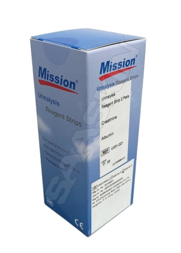 Mission Urinalysis Strips - Manual Use, Portable 2P Package, Reliable Health Screening Tool for Metabolic and Kidney Functions