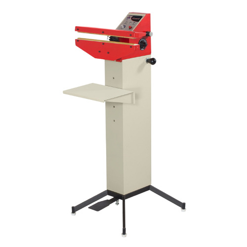 Foot Impulse Sealer - 12-inch Sealing Width, Foot Operated, Manual, 400 Watt Power, Red Finish, Sealing Speed 5 Pouches/Minute