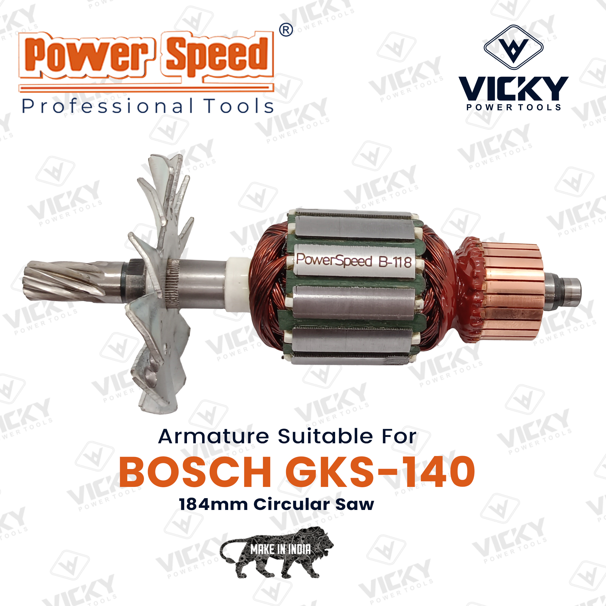 Power Tools Armature For Gks-140 Bosch - Application: Industrial