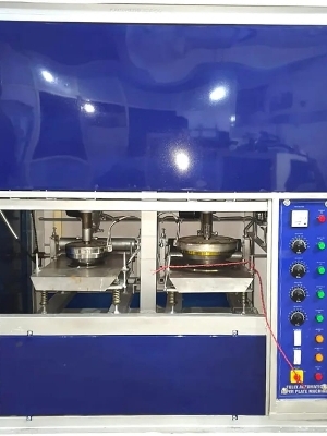 Buffet Paper Plate Making Machine - New, 8 Inch Size, 10 HP Power, Mild Steel Material | Semi-Automatic, 2000 Plates/Hr Capacity, Green Finish