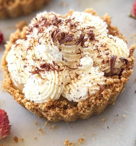 Banoffee Tart - Eggless, 3-5 Days Shelf Life | Heavenly Blend of Ripe Bananas and Rich Toffee with Whipped Cream on a Crisp Tart Crust