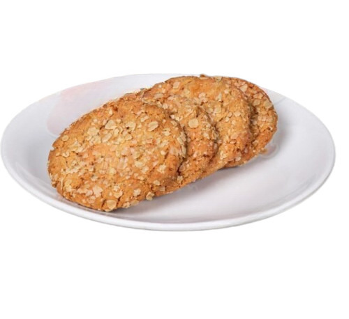 Honey Oats Cookies - Chewy Round Treats, Naturally Sweetened with Honey, High in Fiber and Ideal for Healthy Snacking or Breakfast