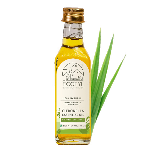 Ecotyl Citronella Oil - 100% Natural Citronella Grass Oil | 1-Year Shelf Life, Pest Repellent for a Bug-Free Home