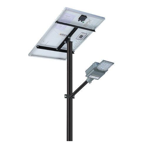 20W Semi Integrated Solar Street Light - Color: Gray