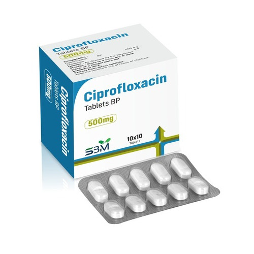 Ciprofloxacin Tablets Bp 500Mg - Grade: Pharmaceutical Grade