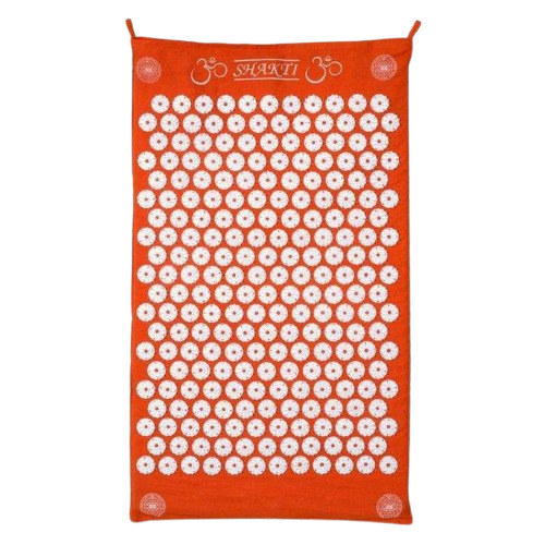 Acupressure Shakti Mat - Color: Orange & White