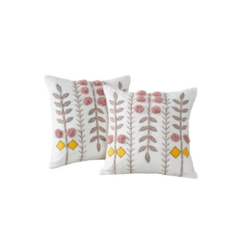 Hand Embroidery Cushion Cover - Color: Multicolor