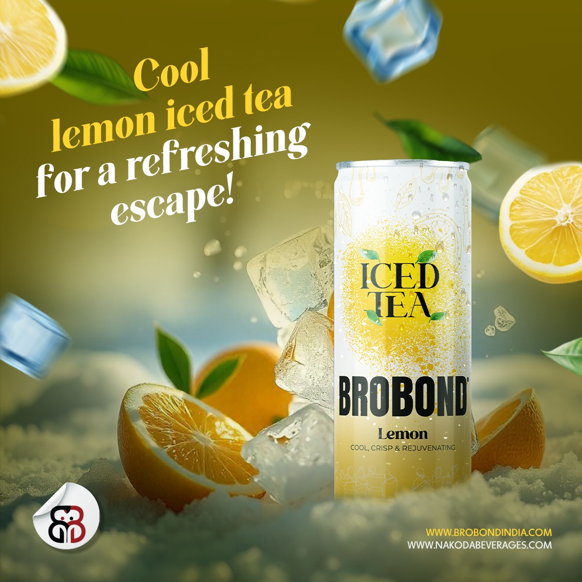 Brobond Lemon Iced Tea - Caffeine (%): 0.0% Percentage ( % )