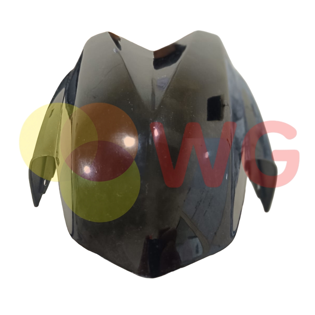 White Black Painted E-Scooty Front Mudguard - Finish: Polished