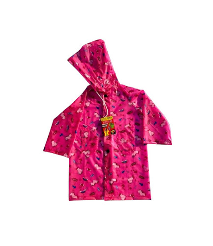 Tuff Rainwear Kids Pvc Raincoat - Color: Pink