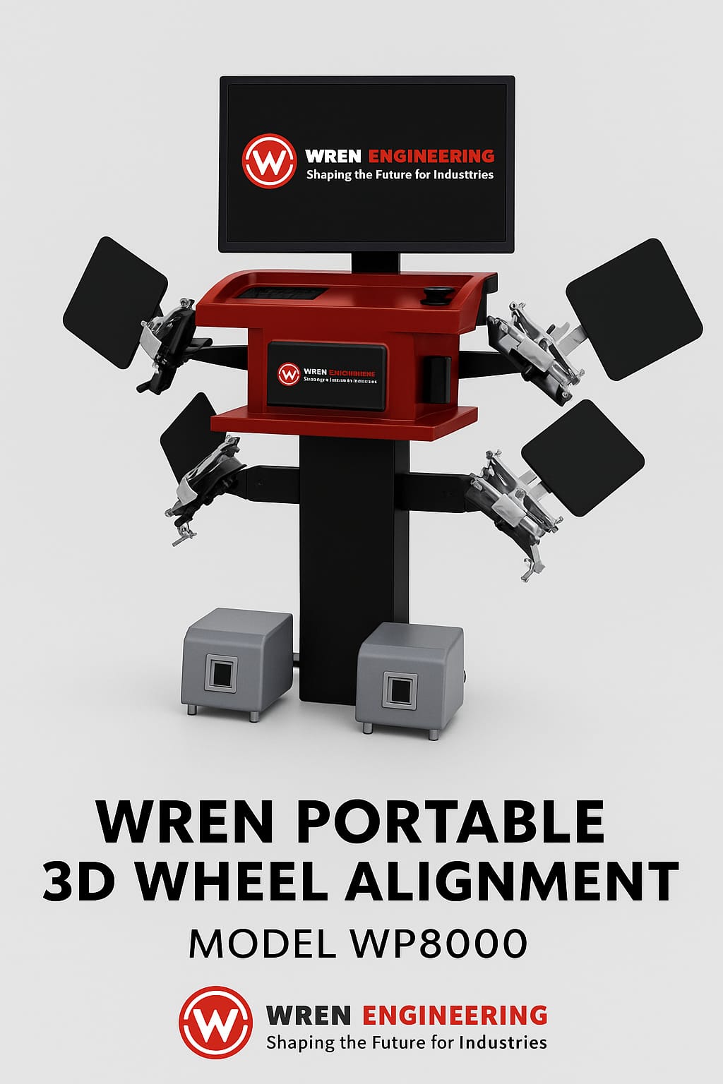 Portable 3D Wheel Alignment Model Wpwa-8000 - Power Source: Electric