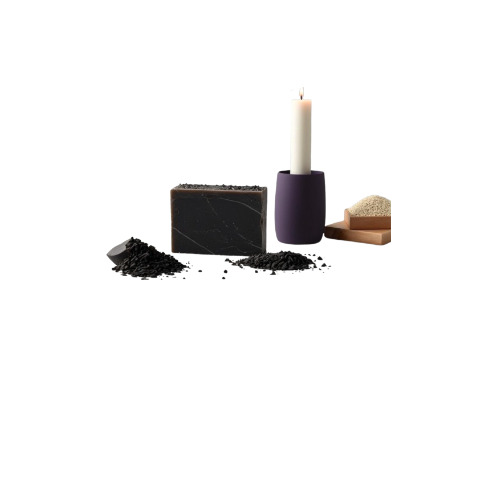 Charcoal Oatmeal Soap - Color: Black