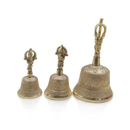 Pure Brass Pooja Bell - Features: Corrosion Resistance