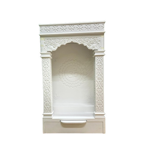 Corian Mandir - Color: White
