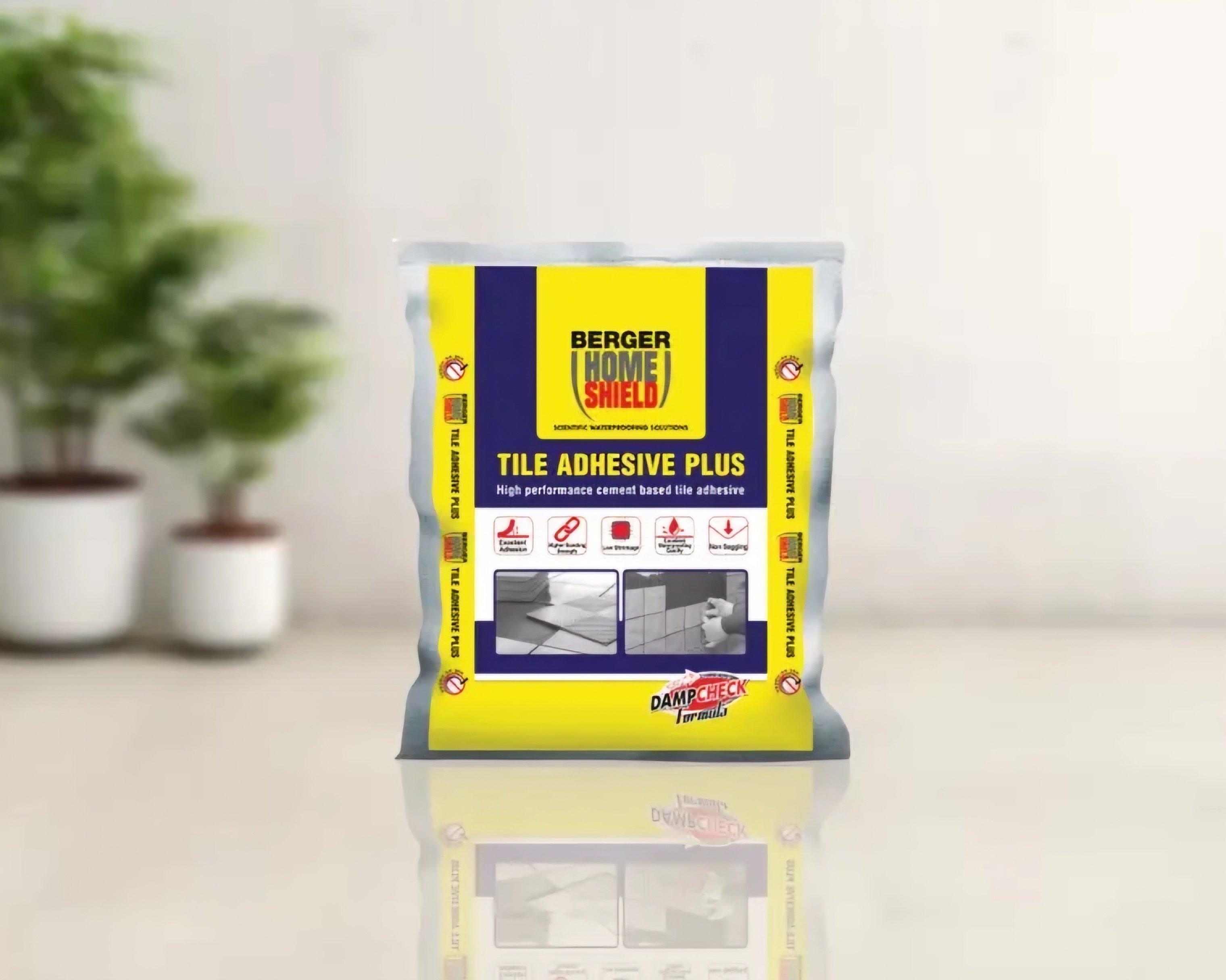 Berger Tile Adhesive Plus White Home Shield - Application: Construction
