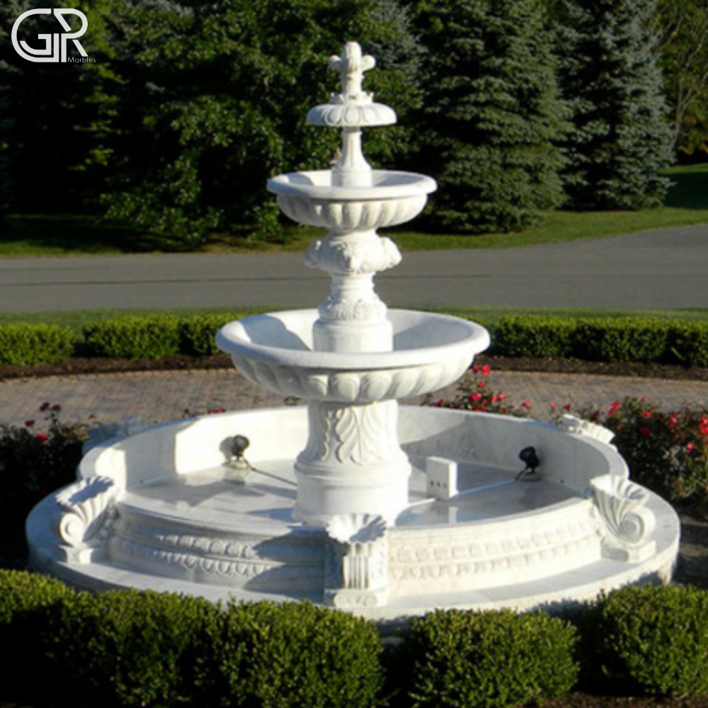 marble water fountain