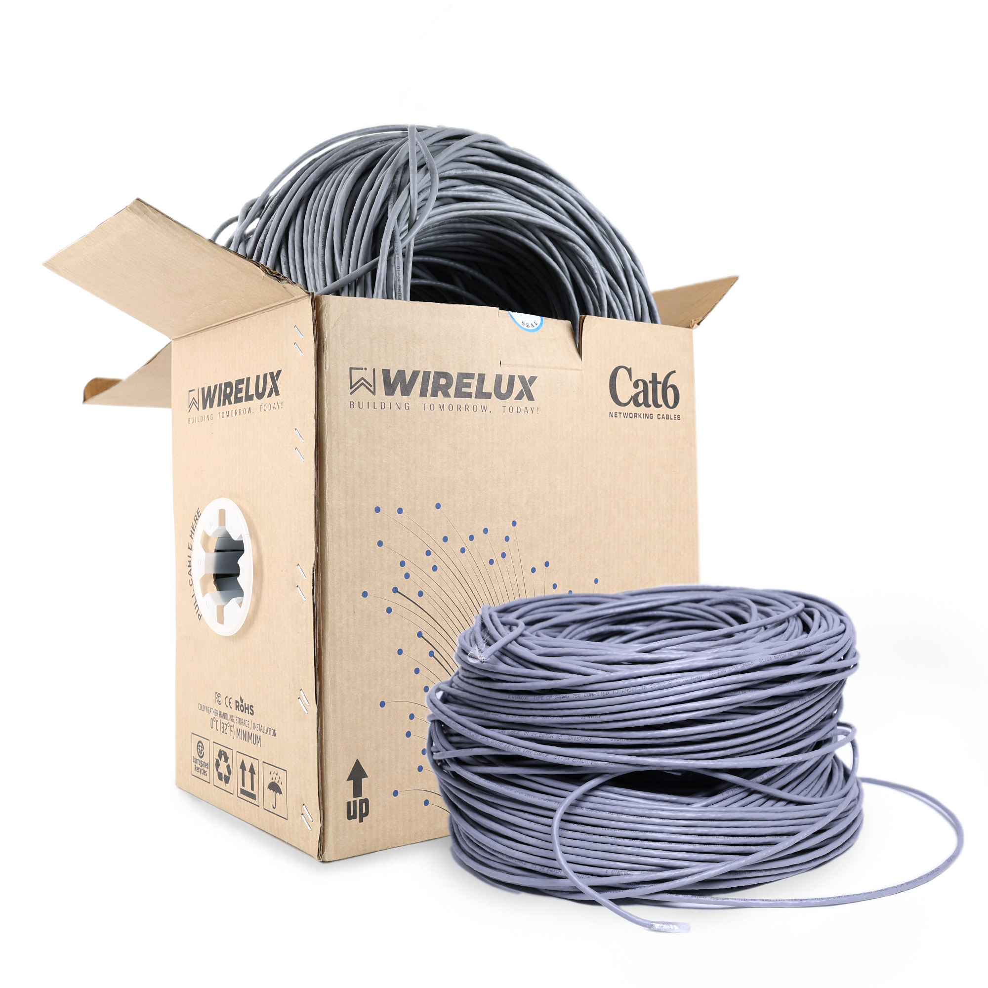 Wirelux Cat6 Cca 100 Meter Cable - Frequency: 250 Megahertz (mhz)