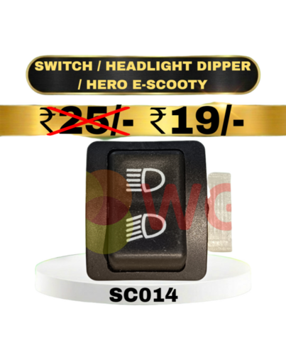 Hero E-scooty Headlight Dipper Switch - Features: Durable