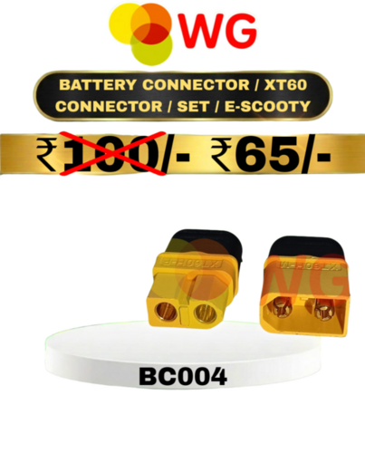 Battery Connector / Xt60 Connector / Set / E-Scooty - Material: Plastic