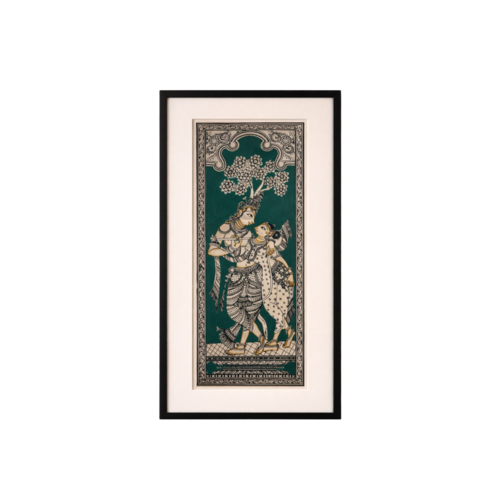 Radha Krishna Pattachitra Painting - Color: Multicolour