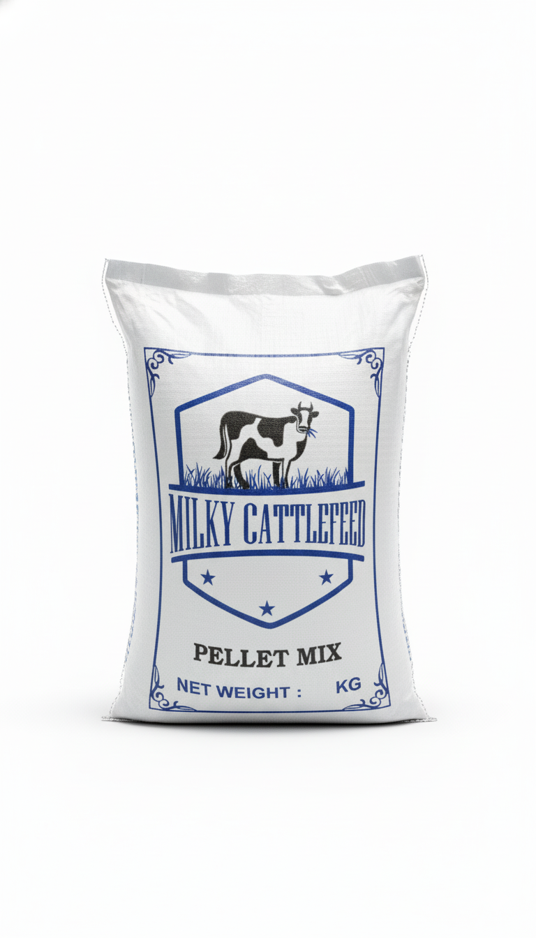 Milky Pellet Mix Cattle Feed - Color: Brown