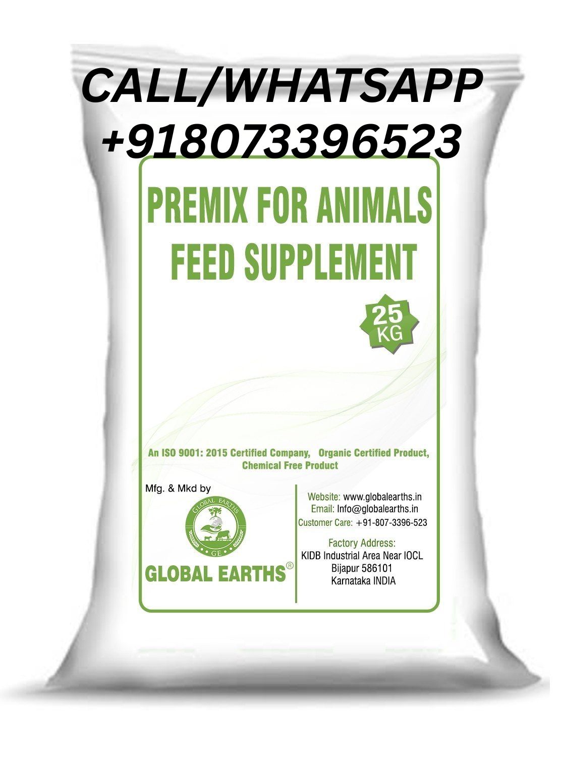 Premix For Animals Feed Supplement - Color: White