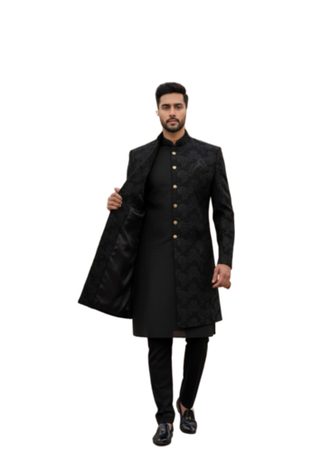 The Regal Black Sherwani - Age Group: 18-45