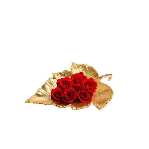 Gold Leaf Decorative Tray