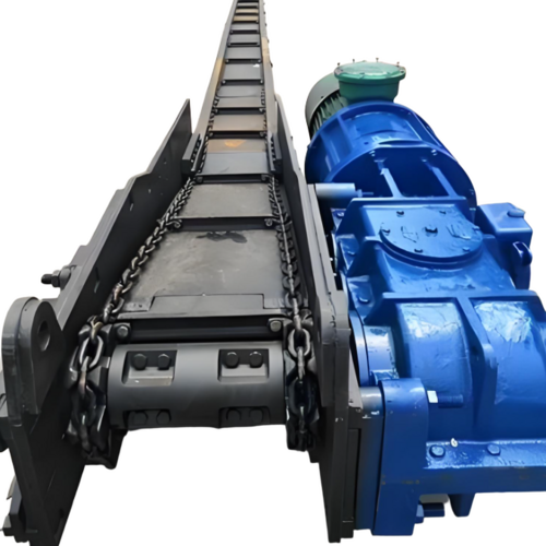 Powerful Mining Equipment Scraper Chain Conveyor Scraper Conveyer Sgb-620/40T And Incline Sgb-420/30 Chain Drag Scraper Conveyor Coal Tunnel Industry Belt Conveyor - Color: Blue