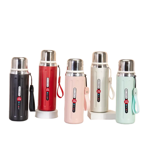 Stainless Steel Flask Bottle - Color: Multicolour