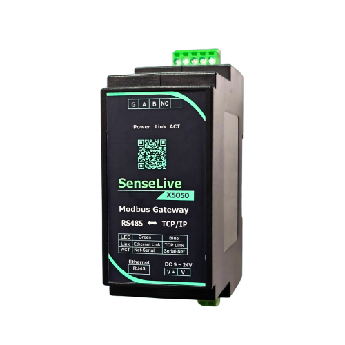 Senselive X5050 (1-Port Rs485 To Ethernet) Modbus Gateway - Application: Energy Monitoring