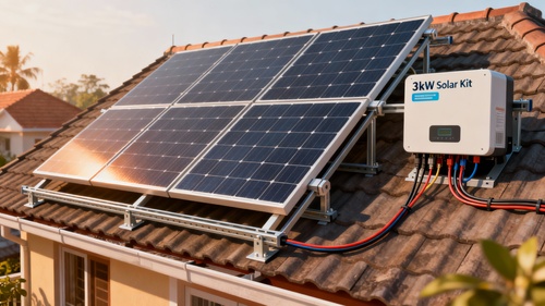 Rooftop solar kit