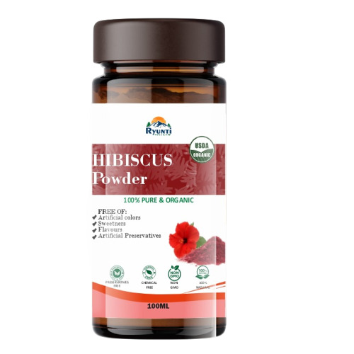 Hibiscus Powder 100Ml - Cultivation Type: Organic Grown