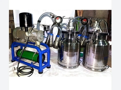 Double Bucket Milking Machine - Color: Multi Color