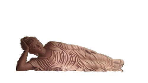 Sleeping Buddha Statue - Color: Multicolour