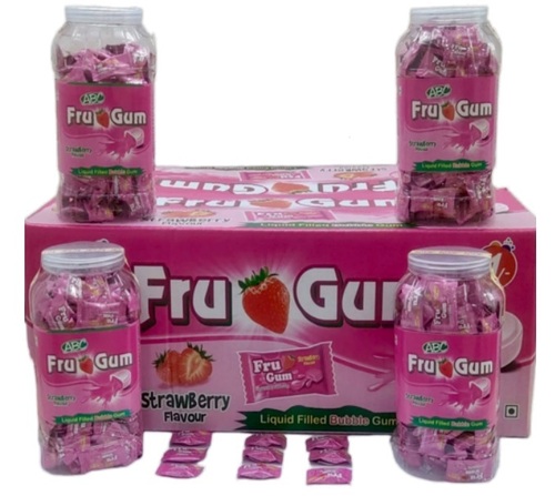 Strawberry Flavour Fru Gum Bubble Gum