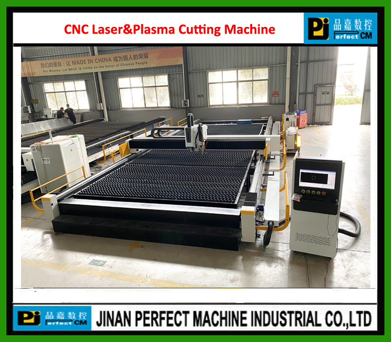 Gantry Type Cnc Fiber Laser Cutting Machine - Color: White