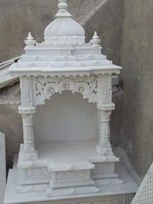 Marble Temple - Marble, Standard Size, White, Rectangular | Antibacterial, Durable, Moisture Proof, Easy to Clean, Easy to Install