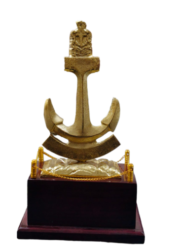 Navy Anchor Trophy - Color: Gold