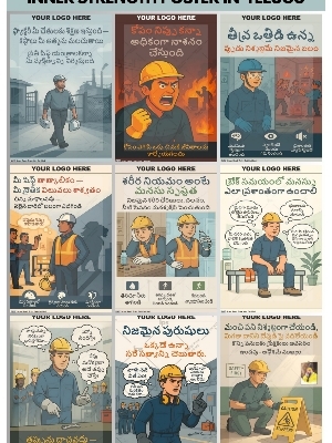 INDUSTRIAL DISCIPLINE AND INNER STRENGTH SERIES POSTER