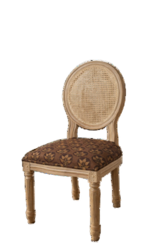 Handcrafted Cane Back Wooden Chair