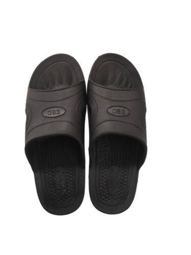 Esd Slippers - Lightweight Black, Unisex, Slip Resistant, Breathable Upper, ESD Protection