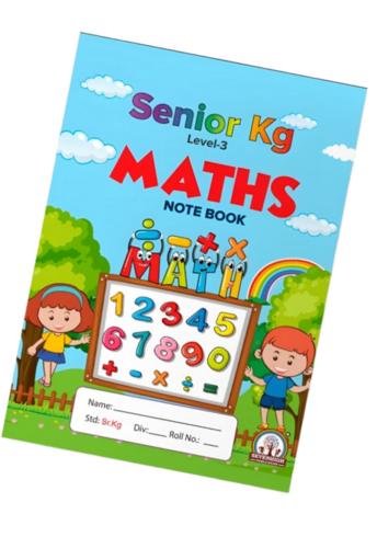 Senior KG Level 3 Maths Notebook