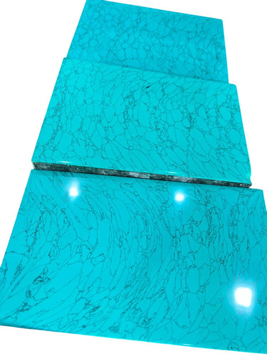 Synthetic Turquoise Stone Rough Bricks - Design Type: Custom Sizes Available