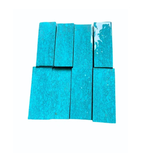 Synthetic Turquoise Rough Blocks - Treatments Applied: Heat
