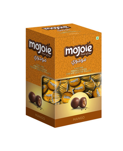 Compound Chocolate Mojoie Truffles Double Twist Box(1Kg) Box - Mango Flavour - Application: Food